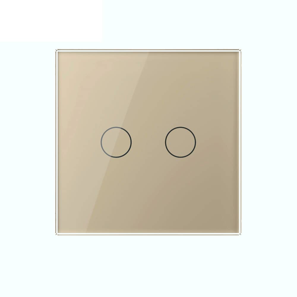 Intrerupator Dublu Cap Scara / Cruce cu Touch LIVOLO din Sticla - Protocol ZigBee EC — imaginea 2