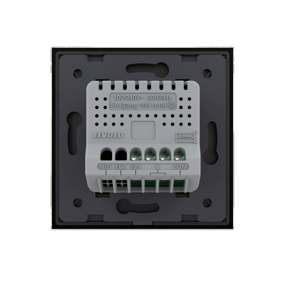 Intrerupator Simplu Cap Scara / Cruce cu Touch LIVOLO din Sticla - Protocol ZigBee EC — imaginea 4