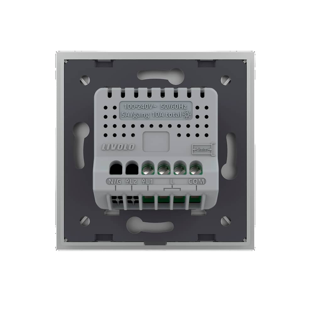 Intrerupator Simplu Cap Scara / Cruce cu Touch LIVOLO din Sticla - Protocol ZigBee EC — imaginea 4