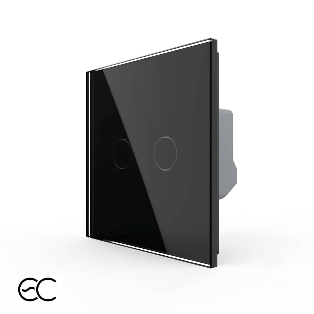 Intrerupator Dublu cu Touch LIVOLO din Sticla - Protocol ZigBee EC