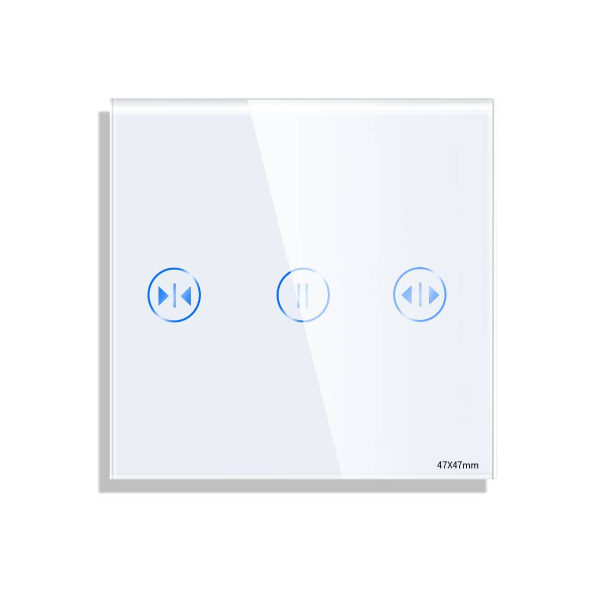Panou Intrerupator Jaluzele cu Touch Mini din Sticla LUXION