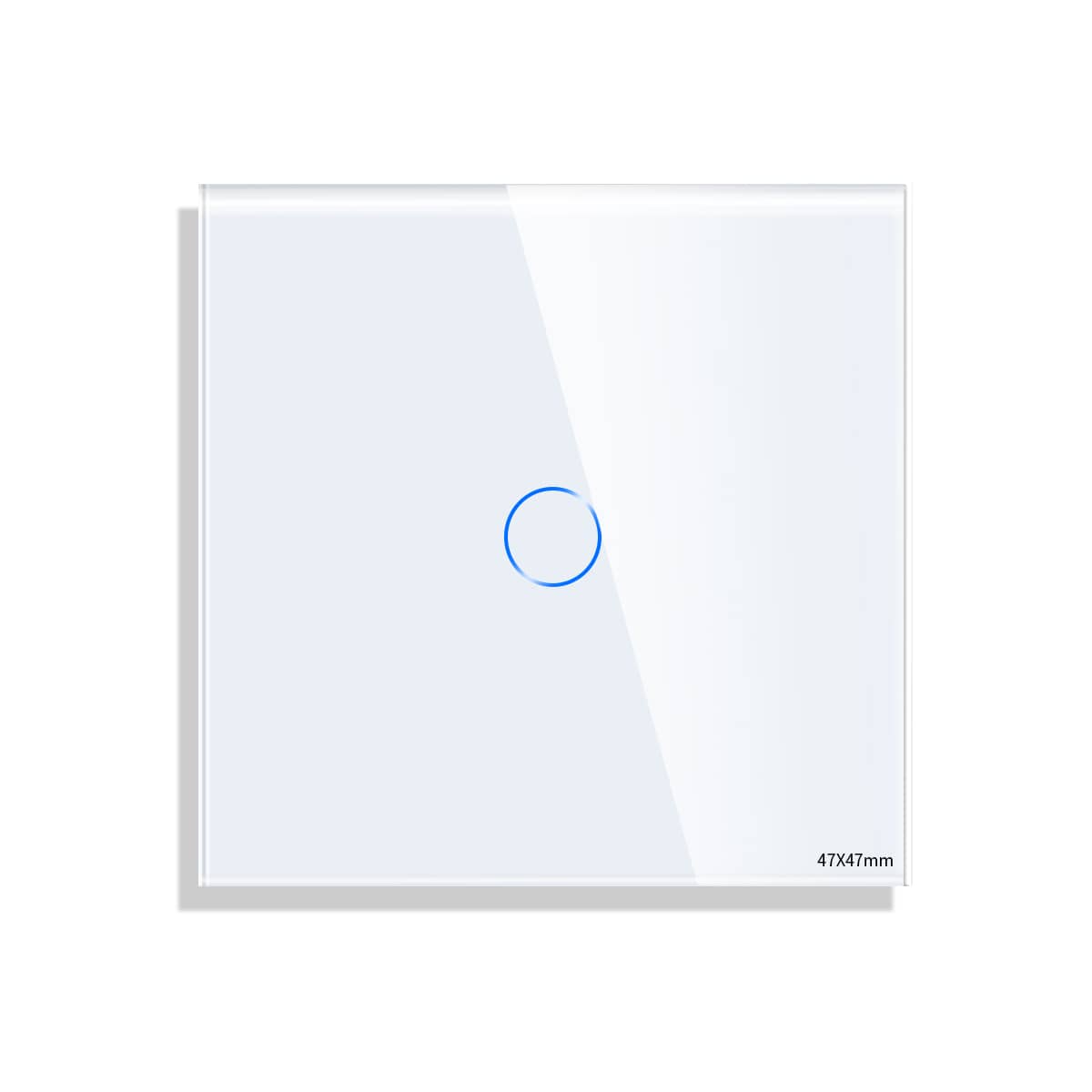 Panou Intrerupator Simplu cu Touch Mini din Sticla LUXION — imaginea 1