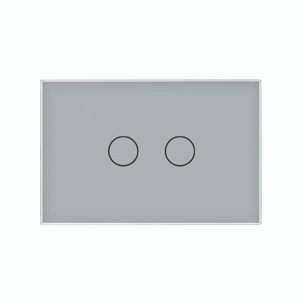 Intrerupator Dublu Cap Scara / Cruce cu Touch LIVOLO din Sticla – Standard Italian — imaginea 2
