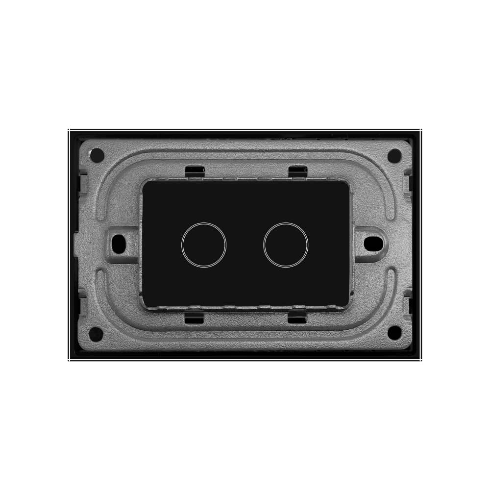 Panou Intrerupator Dublu cu Touch LIVOLO Din Sticla, Standard Italian — imaginea 4