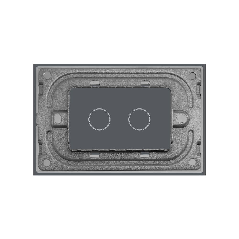 Panou Intrerupator Dublu cu Touch LIVOLO Din Sticla, Standard Italian — imaginea 4