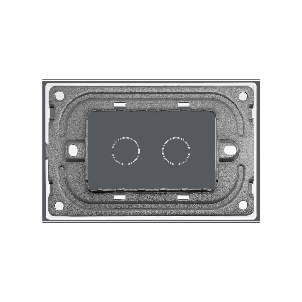 Panou Intrerupator Dublu cu Touch LIVOLO Din Sticla, Standard Italian — imaginea 4