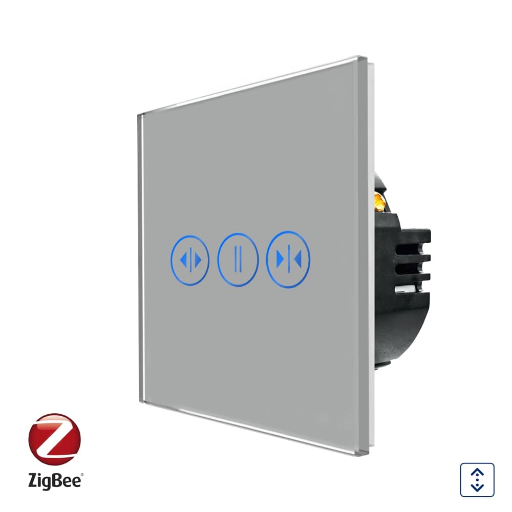 Intrerupator Rulouri cu Touch din Sticla LUXION, Protocol Zigbee Tuya