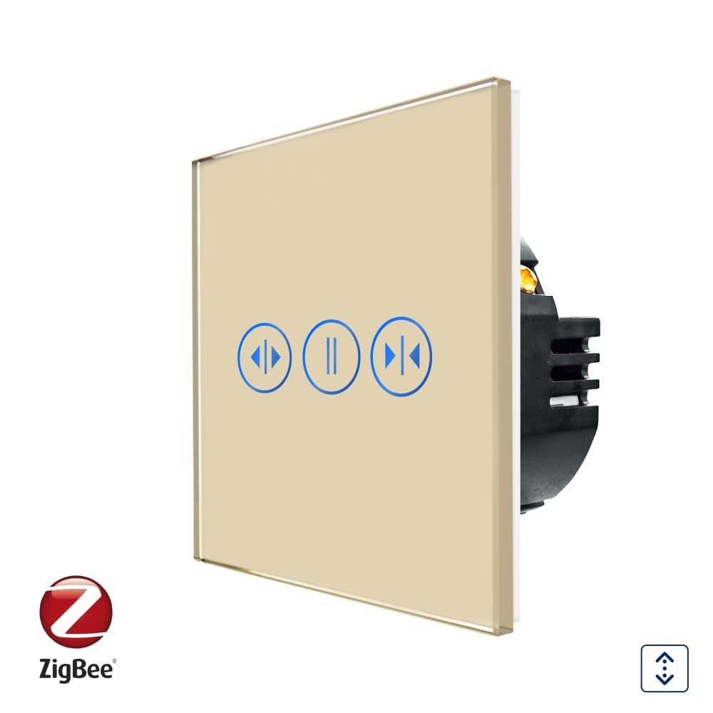 Intrerupator Rulouri cu Touch din Sticla LUXION, Protocol Zigbee Tuya