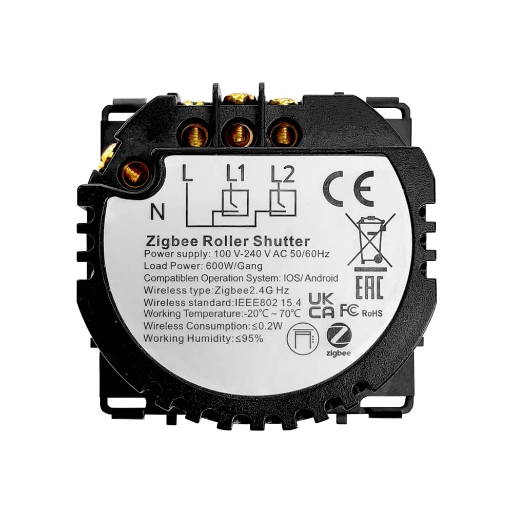 Modul Intrerupator Rulouri cu Touch LUXION, Protocol Zigbee Tuya — imaginea 4