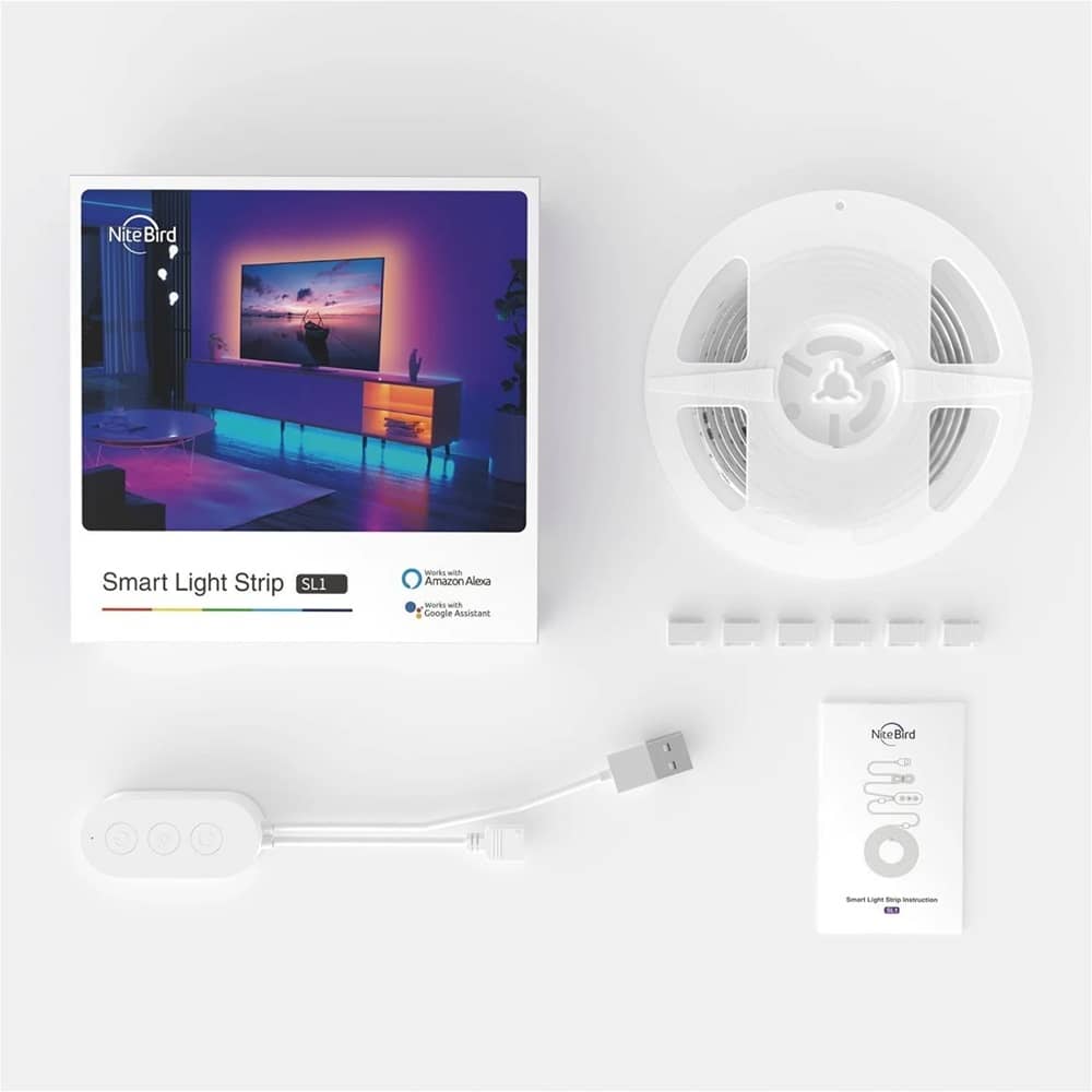 Kit Banda LED Smart NiteBird SL3, Wi-Fi, 2 x 5 Metri, Control prin aplicatie, Senzor muzica — imaginea 2