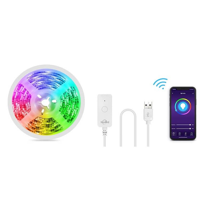 Kit Banda LED Smart NiteBird SL3, Wi-Fi, 2 x 5 Metri, Control prin aplicatie, Senzor muzica — imaginea 4