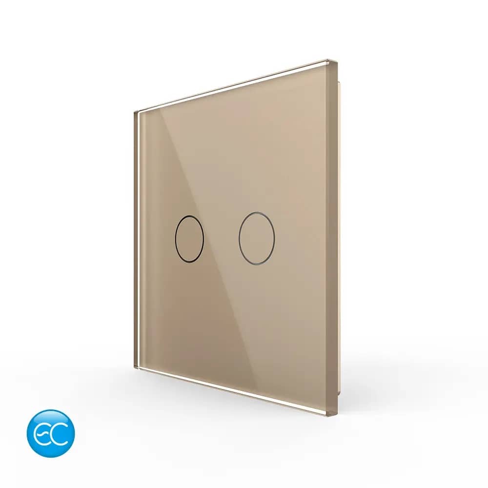 Telecomanda EC Tip Panou Dublu cu Touch LIVOLO din Sticla Securizata