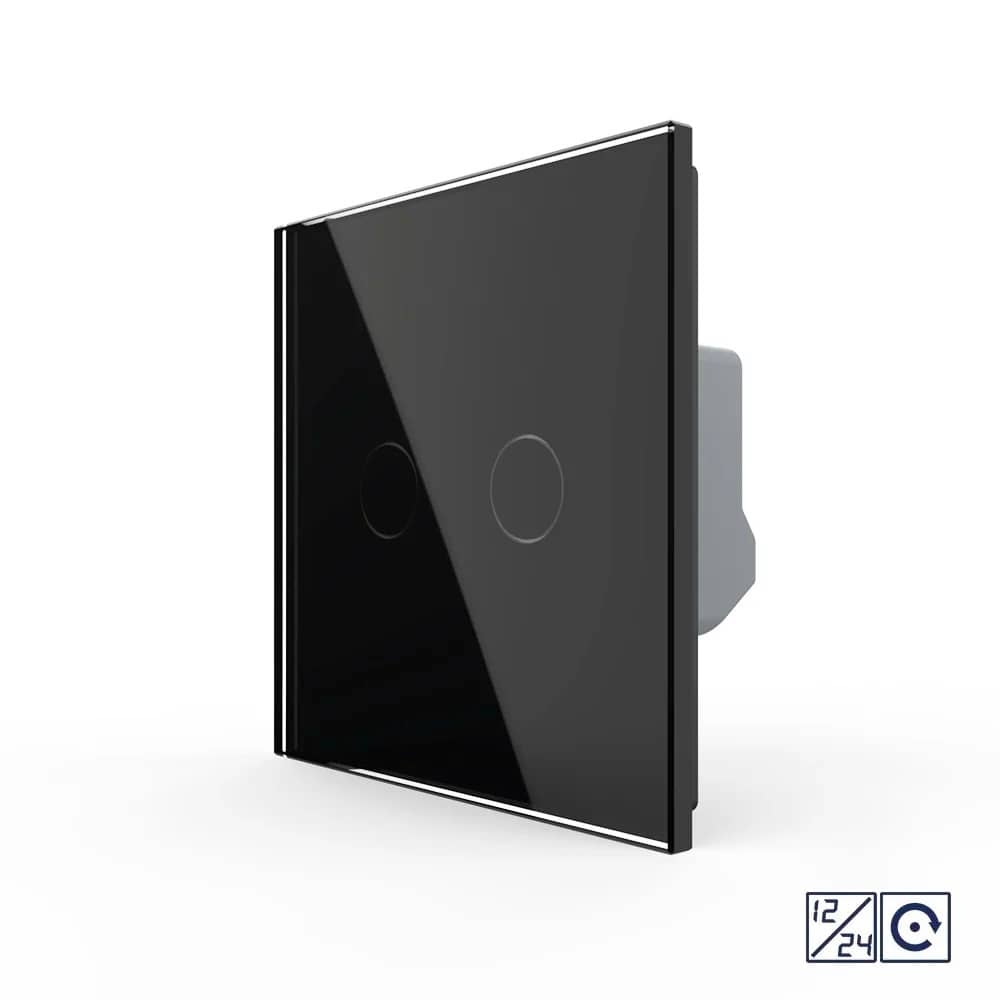 Intrerupator Dublu cu Revenire, Contact Uscat si 12/24V cu Touch LIVOLO – Serie Noua