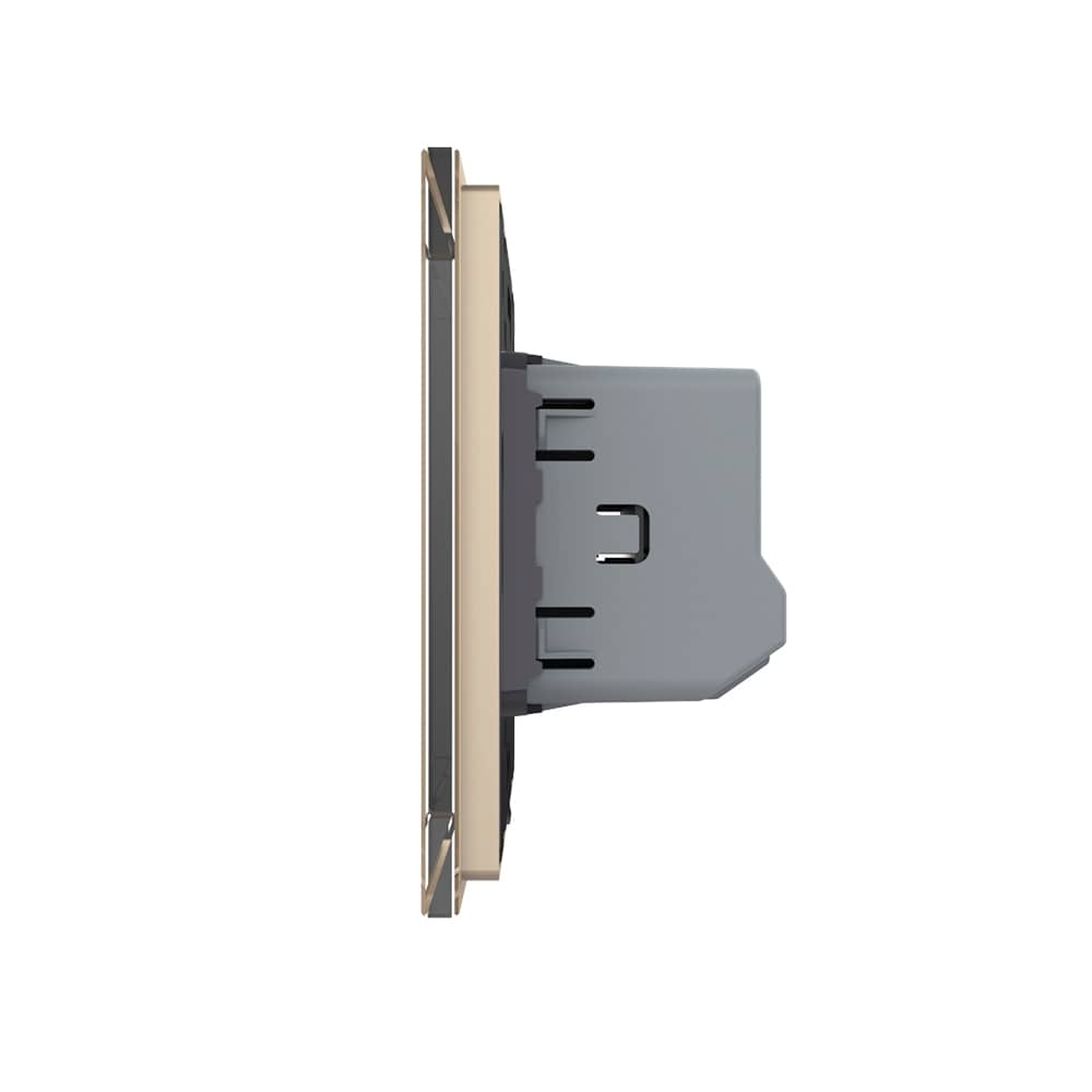 Intrerupator Simplu Cap Scara / Cruce cu Dimmer cu Touch LIVOLO din Sticla - Protocol ZigBee EC — imaginea 3