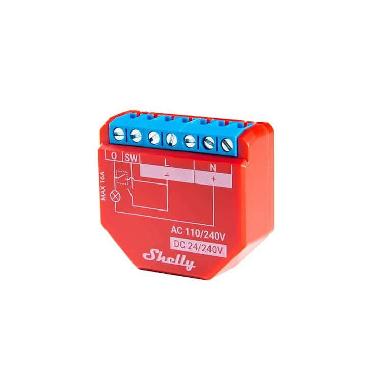 Releu Inteligent Shelly Plus 1PM cu Masurare Consum, Wi-Fi, Control Aplicatie — imaginea 1