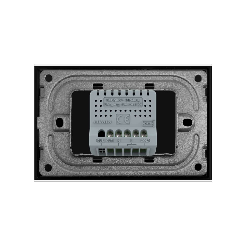 Intrerupator Simplu Cap Scara / Cruce Wi-Fi cu Touch LIVOLO, standard italian – Serie Noua — imaginea 4