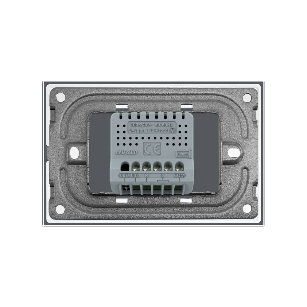 Intrerupator Simplu Cap Scara / Cruce Wi-Fi cu Touch LIVOLO, standard italian – Serie Noua — imaginea 4