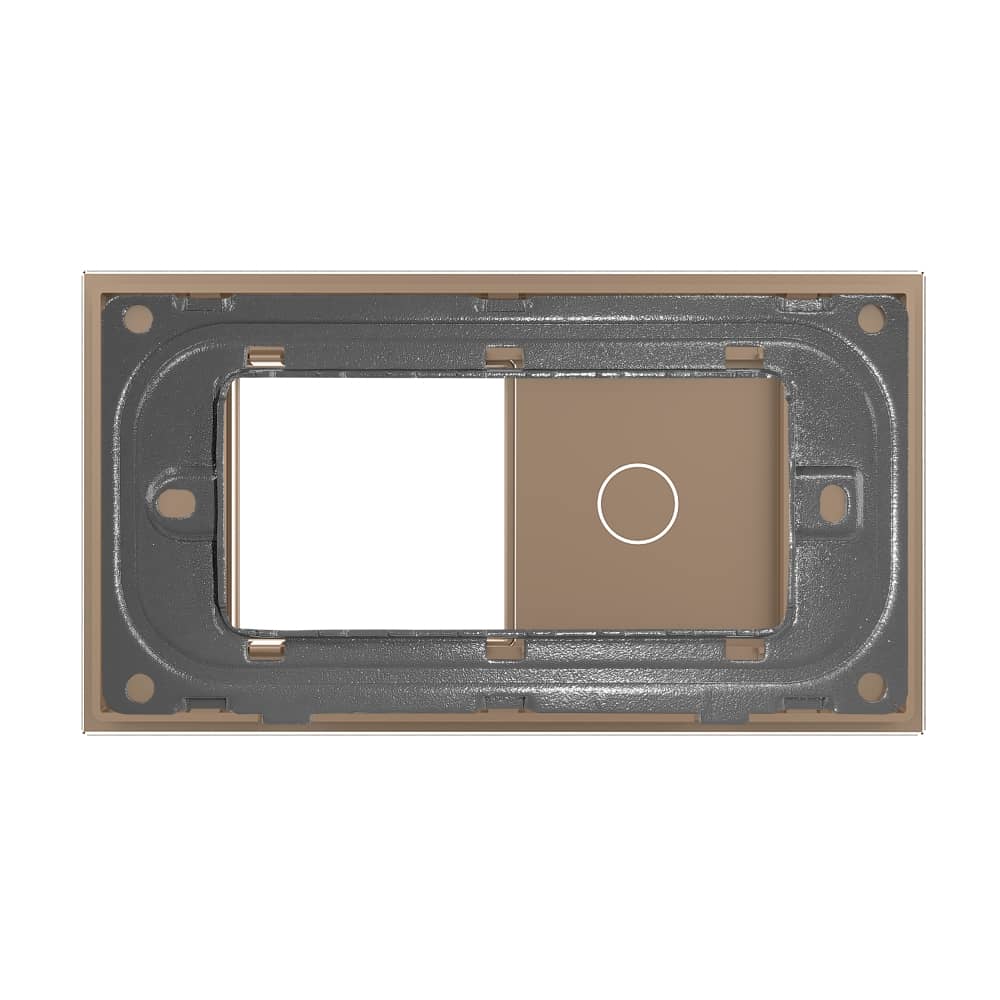 Panou Intrerupator Simplu cu Priza LIVOLO din Sticla, Standard Italian - 4M — imaginea 4