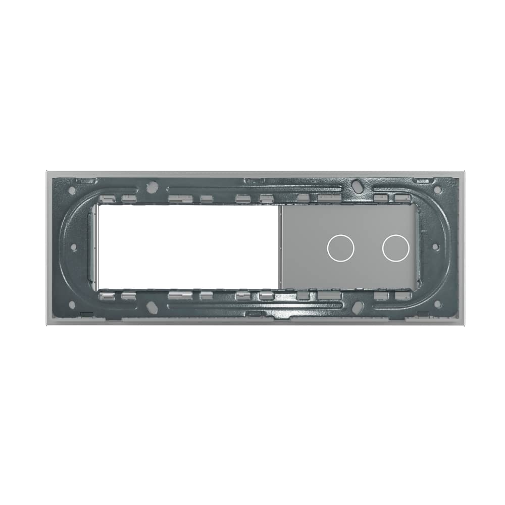 Panou Intrerupator Dublu cu 2 Prize LIVOLO din Sticla, Standard Italian - 6/7M — imaginea 4