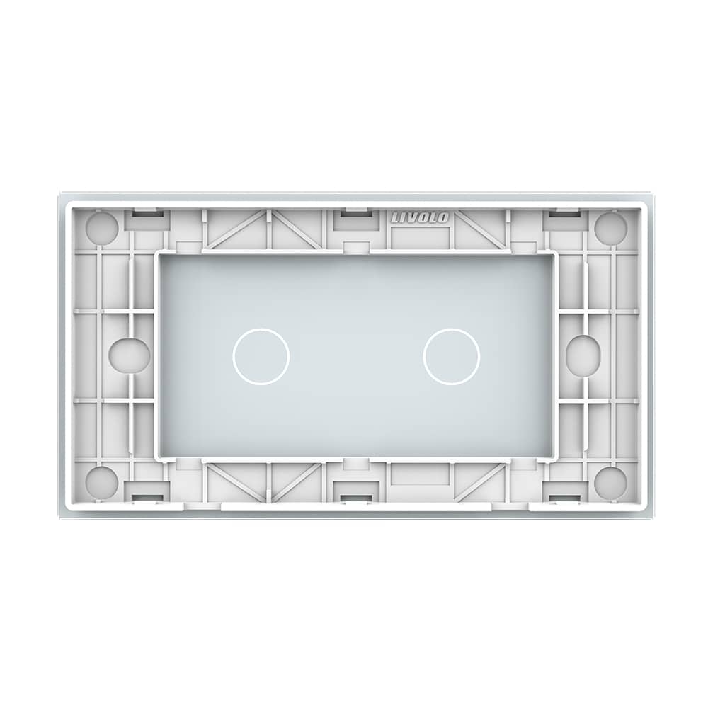 Panou Intrerupator Simplu + Simplu cu Touch LIVOLO din Sticla, Standard Italian - 4M — imaginea 4