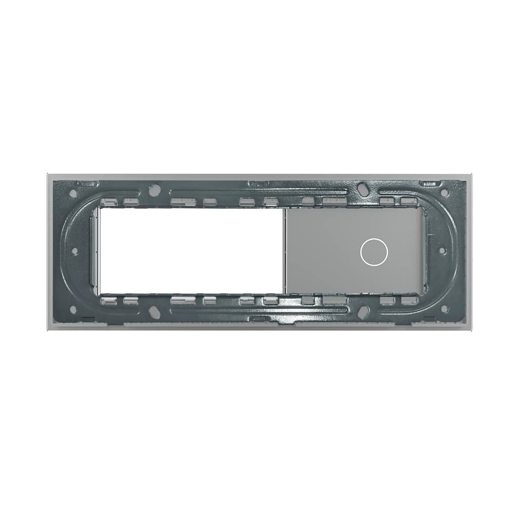 Panou Intrerupator Simplu cu 2 Prize LIVOLO din Sticla, Standard Italian - 6/7M — imaginea 4