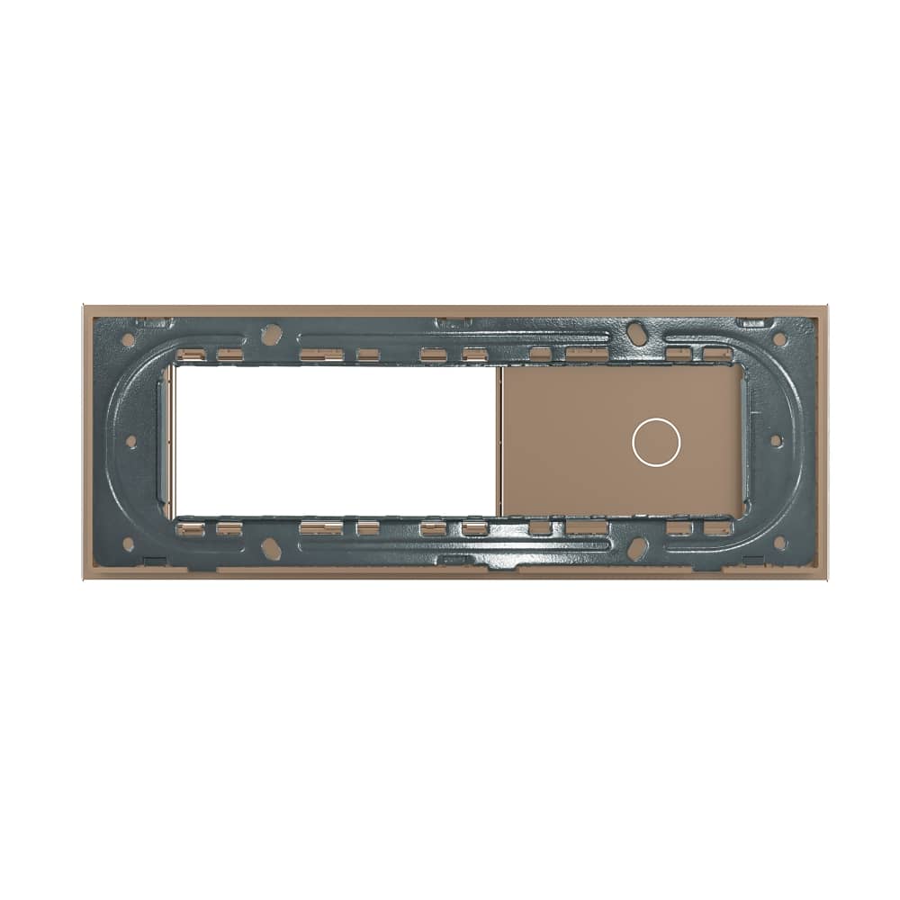 Panou Intrerupator Simplu cu 2 Prize LIVOLO din Sticla, Standard Italian - 6/7M — imaginea 4
