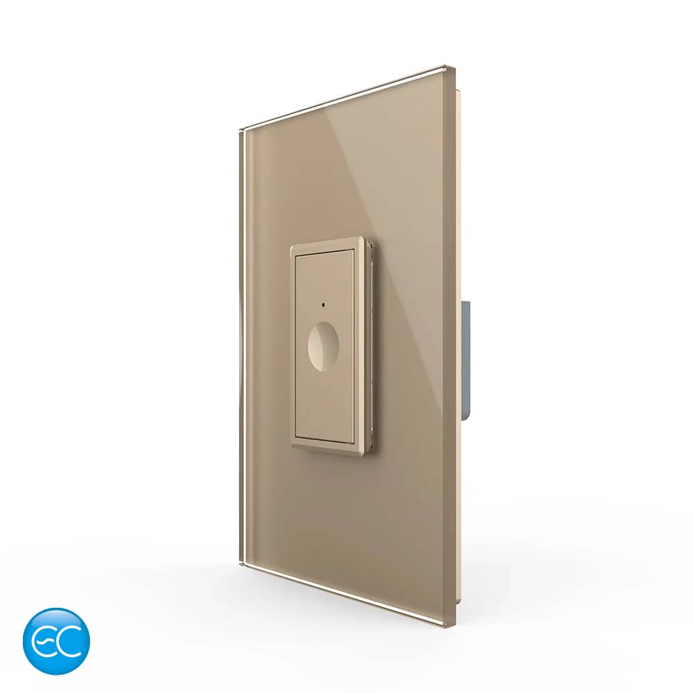 Intrerupator Simplu cu Touch Livolo cu Rama Din Sticla 1M, Zigbee EC