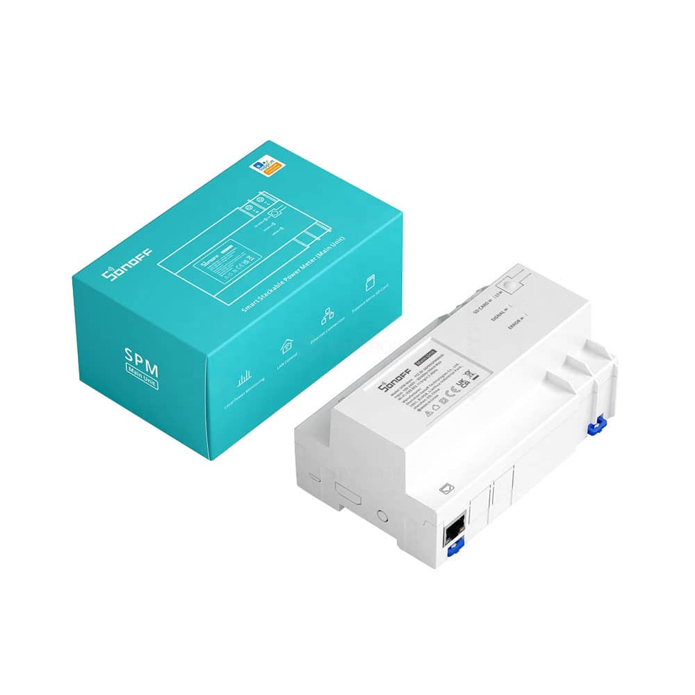 Releu inteligent / Unitate centrala Sonoff SPM Main, ON / OFF, Masurare puterii, Alb — imaginea 2