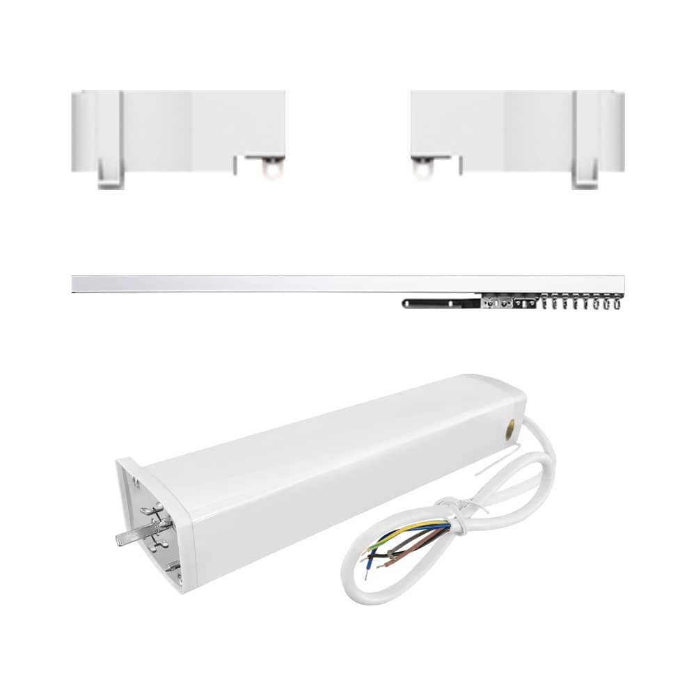 Set Motor LUXION + Sina Draperie cu Deschiere Laterala, Lungime 3M, Control Telefon — imaginea 1
