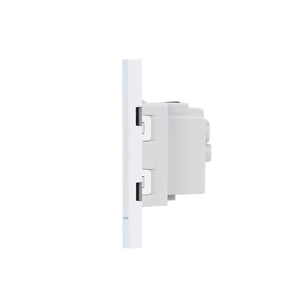 Priza Dubla cu Rama din Sticla LUXION, Standard Italian, 4M — imaginea 3