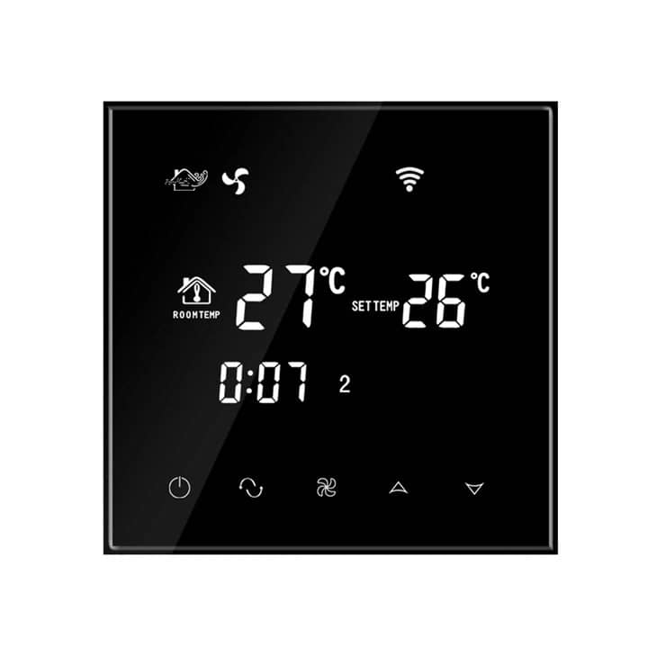 Termostat cu fir pentru aer conditionat BeOk TGT70WIFI-AC4, Compatibil cu sisteme HVAC, Aplicatia Smart Life — imaginea 2
