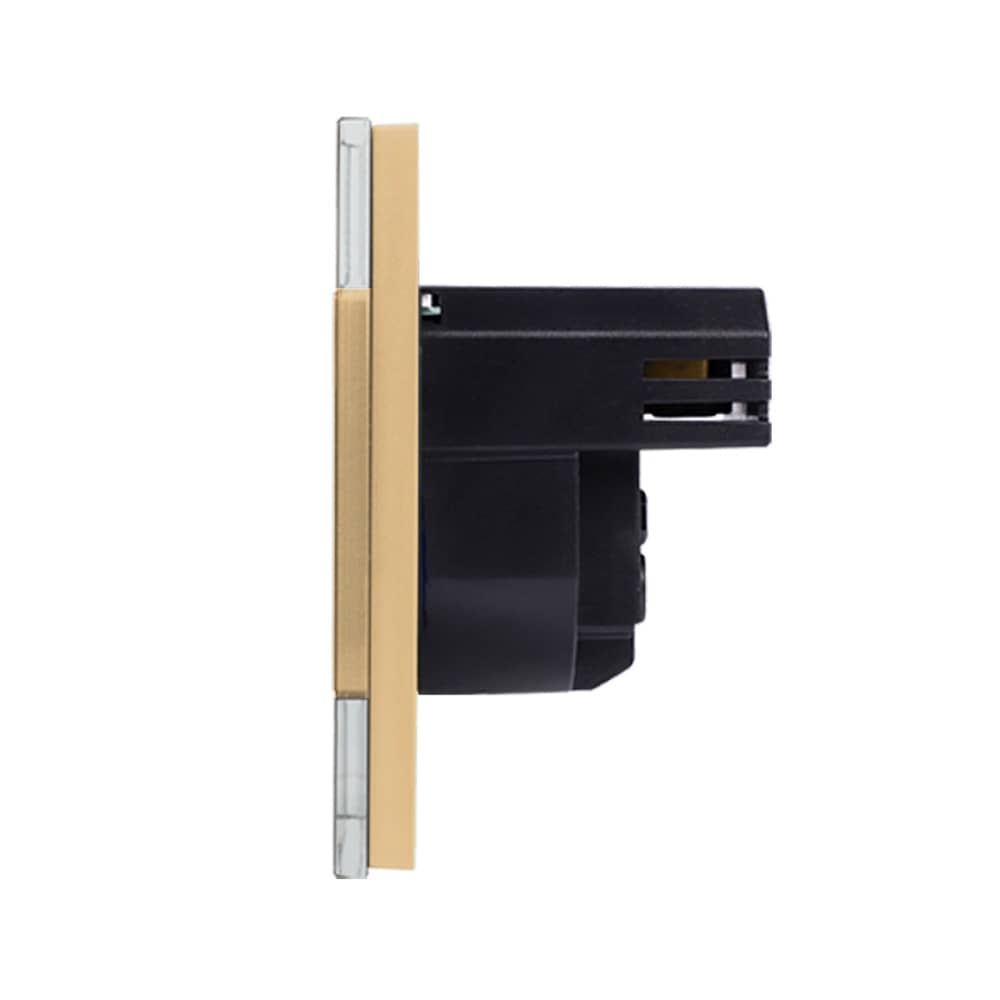 Priza Simpla + USB-A + USB-C LUXION cu Rama din Sticla — imaginea 3