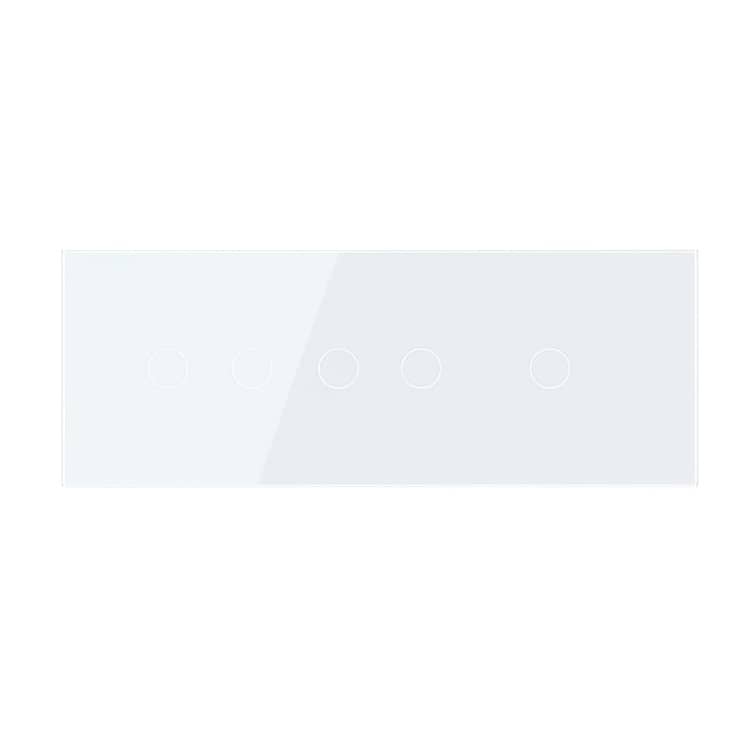 Panou Intrerupator Dublu + Dublu + Simplu cu Touch LIVOLO din Sticla, Standard Italian - 6/7M — imaginea 2