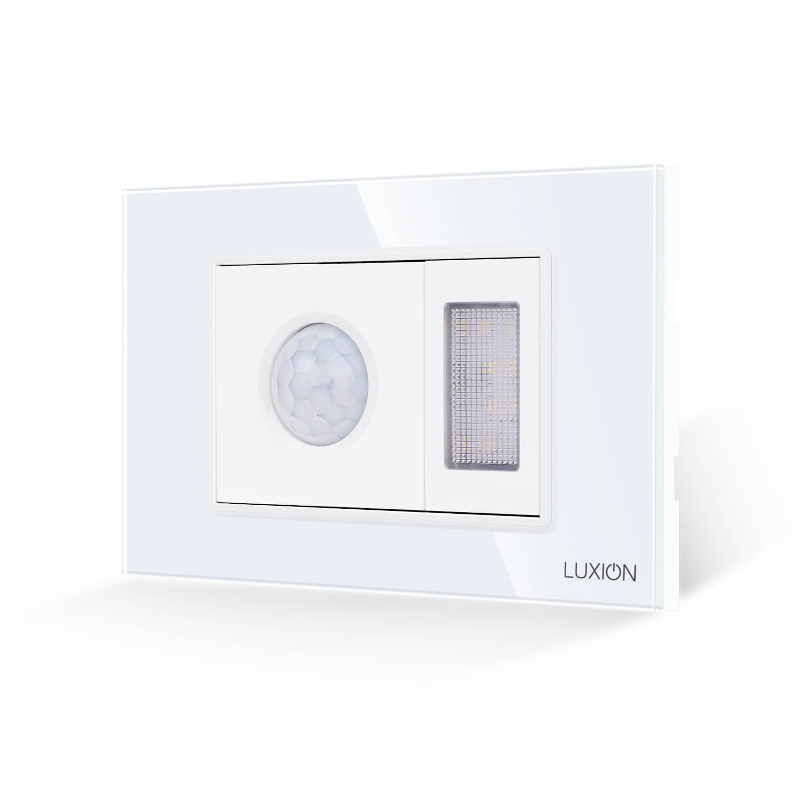 Senzor de Miscare 2M si Lampa de Veghe LUXION  cu Rama din Sticla, Standard Italian, 3M
