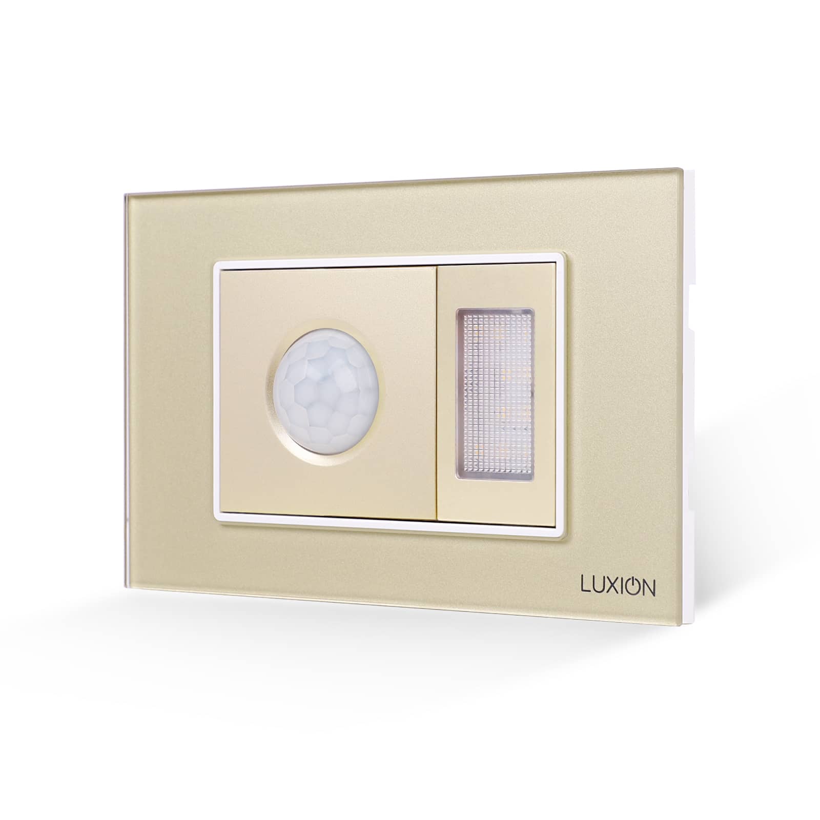 Senzor de Miscare 2M si Lampa de Veghe LUXION  cu Rama din Sticla, Standard Italian, 3M
