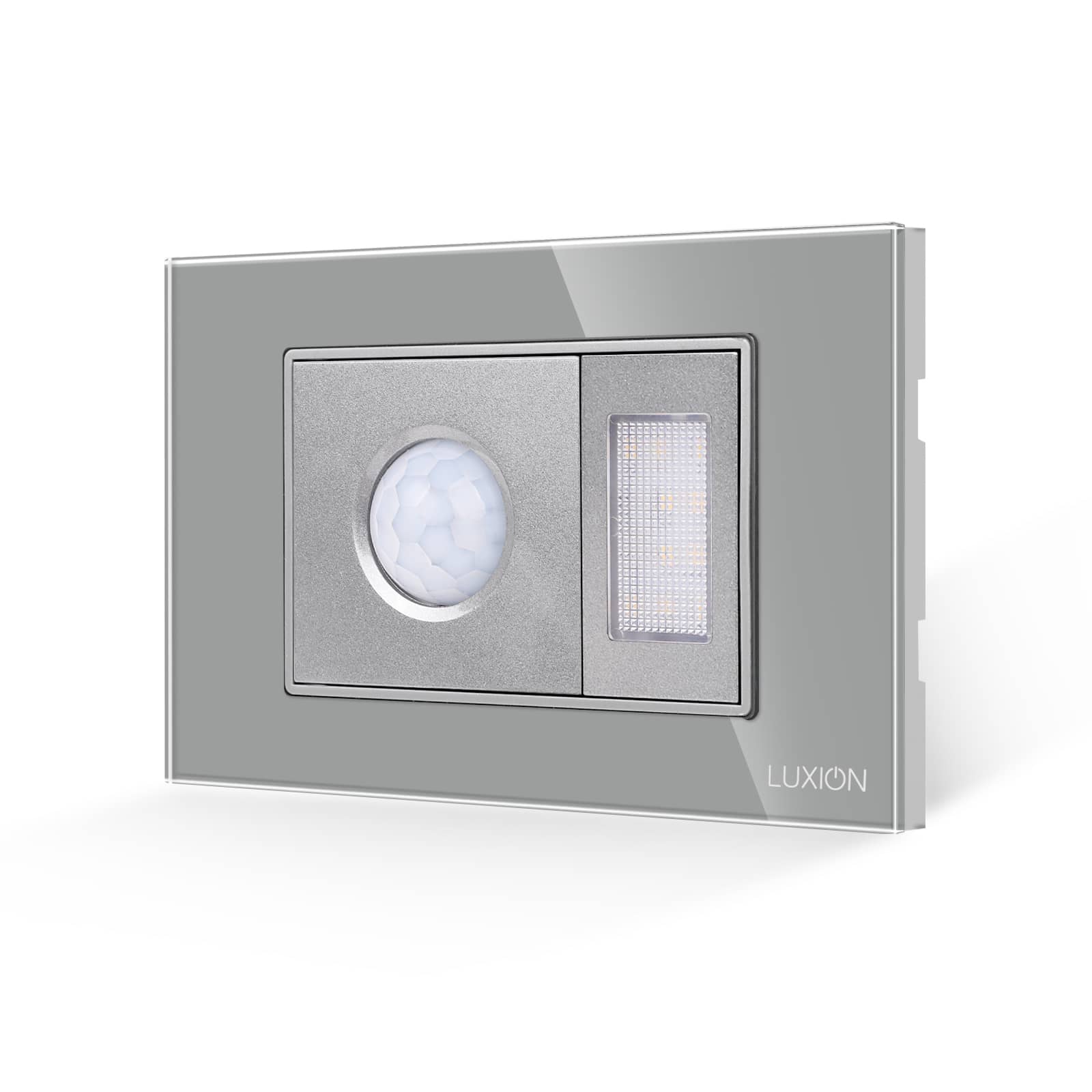 Senzor de Miscare 2M si Lampa de Veghe LUXION  cu Rama din Sticla, Standard Italian, 3M