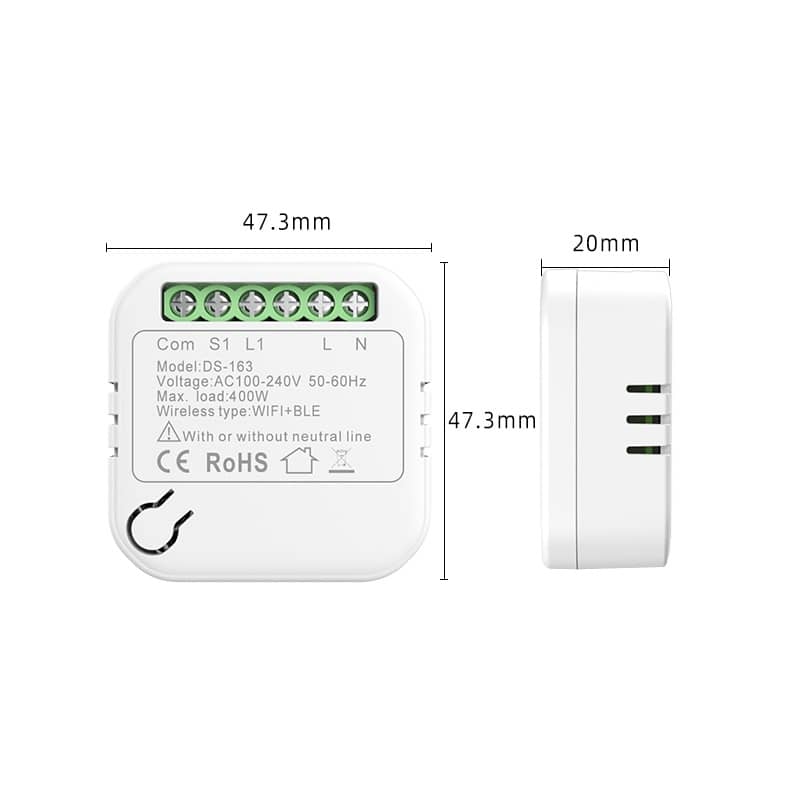 Releu LUXION Mini-Smart, Wi-Fi, 1 Intrare, 1 Iesire, Control Aplicatie — imaginea 6