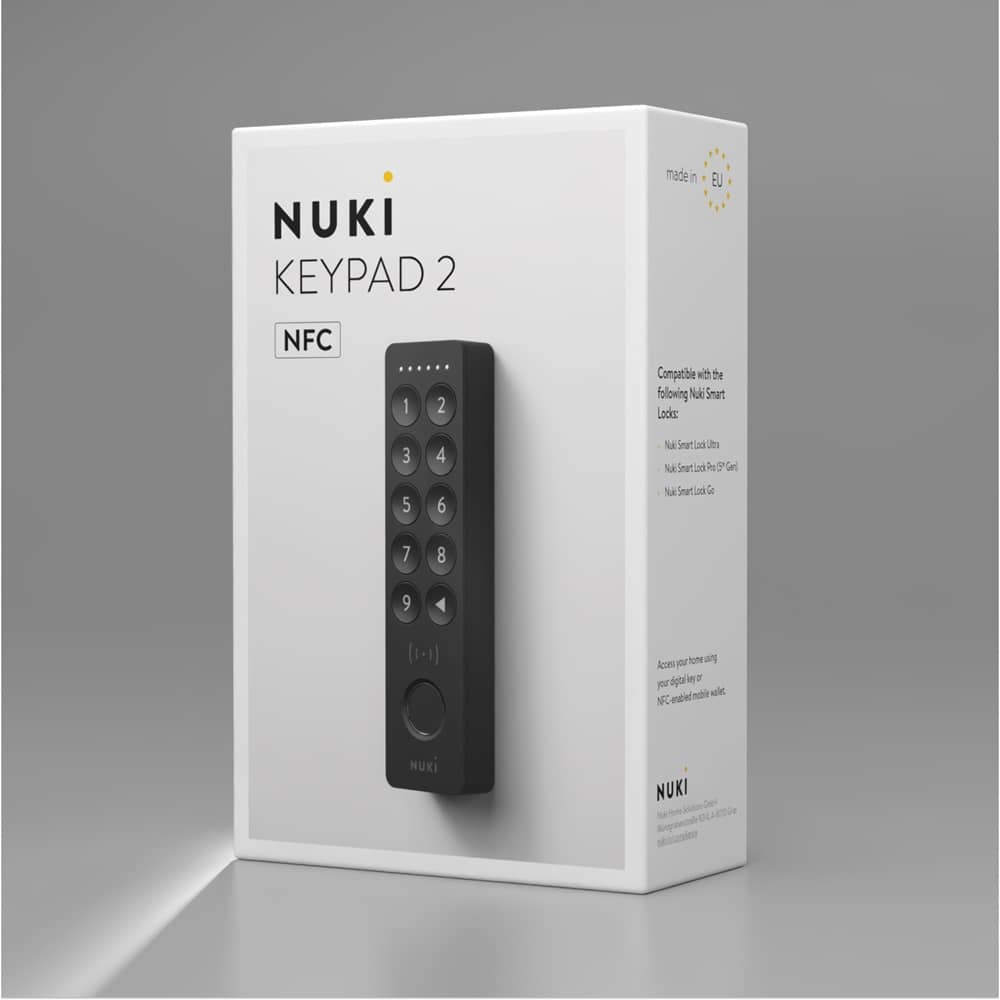 Tastatura Inteligenta Nuki Keypad 2.0, Pentru Nuki Smart Lock cu NFC, Cod PIN & Amprenta Digitala — imaginea 3