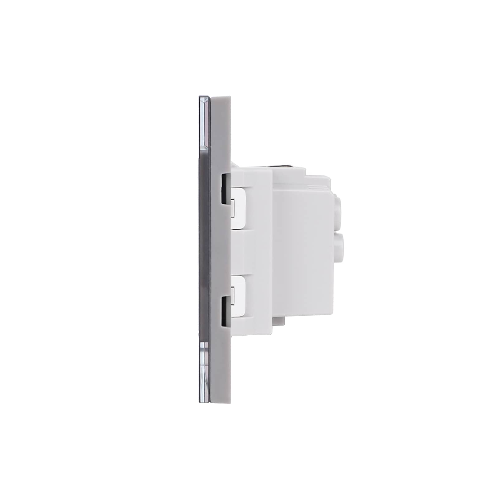 Priza Simpla LUXION cu Rama din Sticla, Standard Italian, 2/3M — imaginea 3