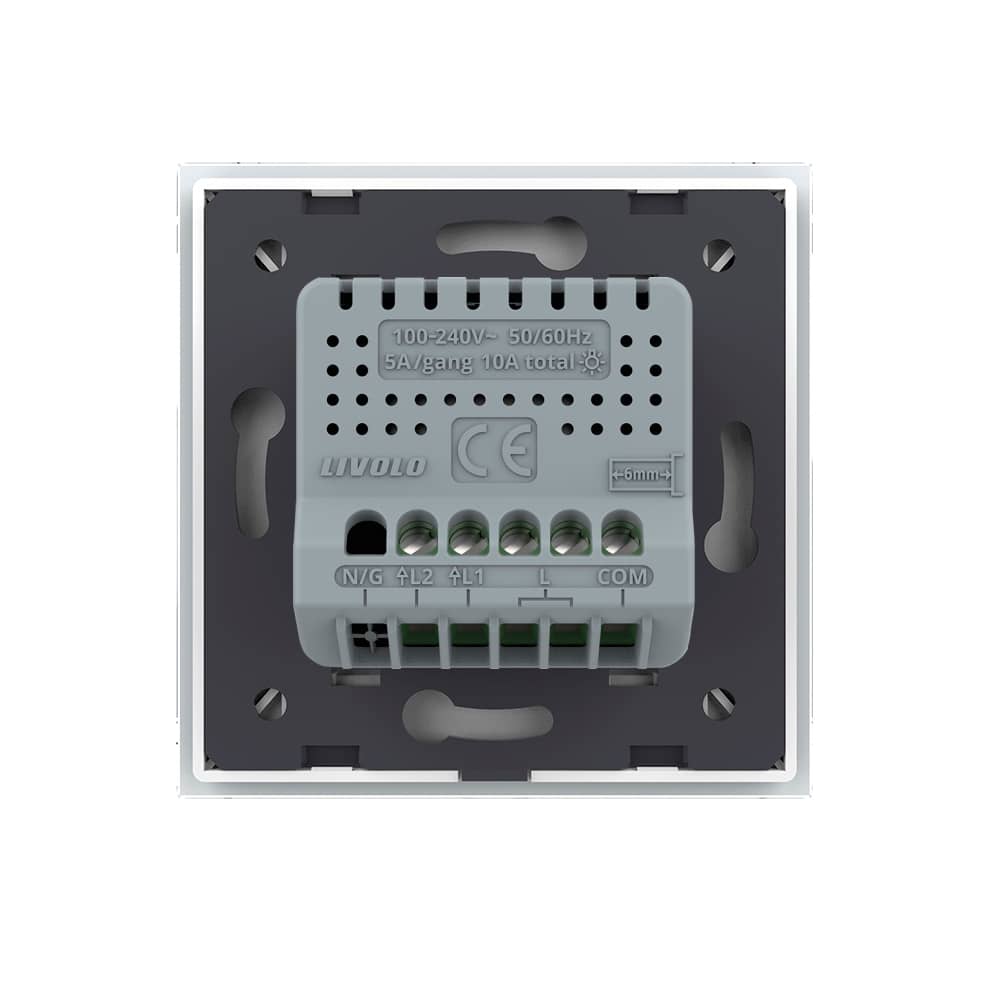 Intrerupator Dublu Cap Scara / Cruce cu Touch LIVOLO - Serie Noua — imaginea 4
