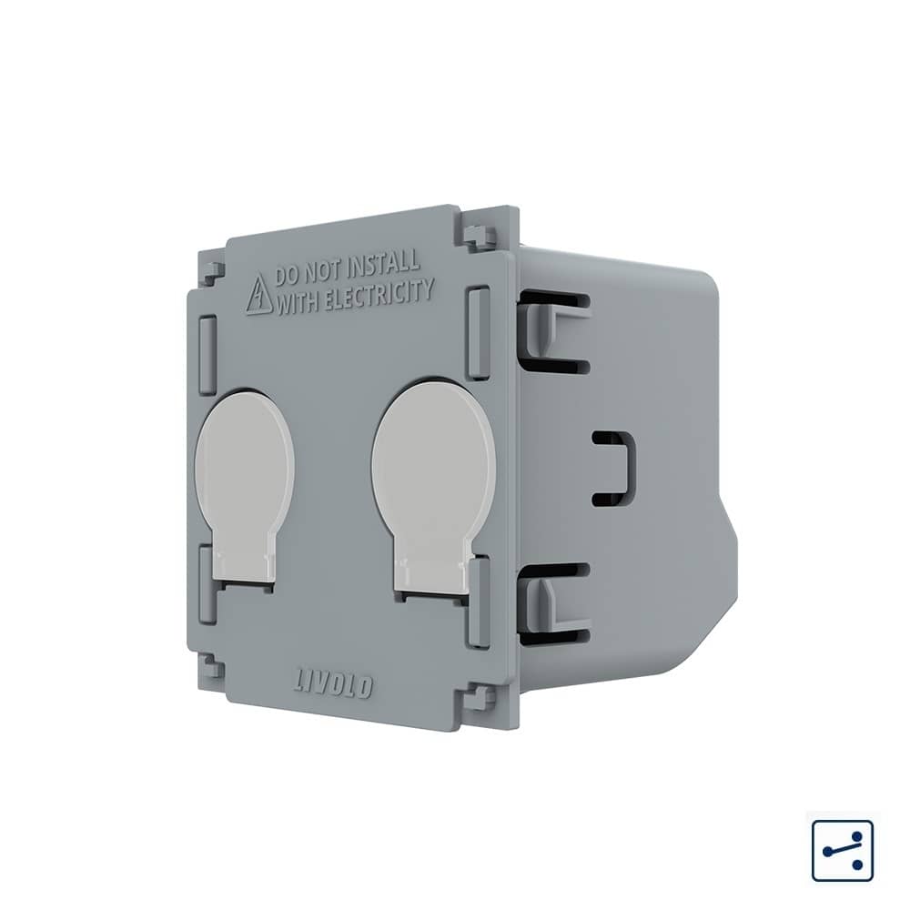 Modul Intrerupator Dublu Cap Scara / Cruce cu Touch LIVOLO — imaginea 1