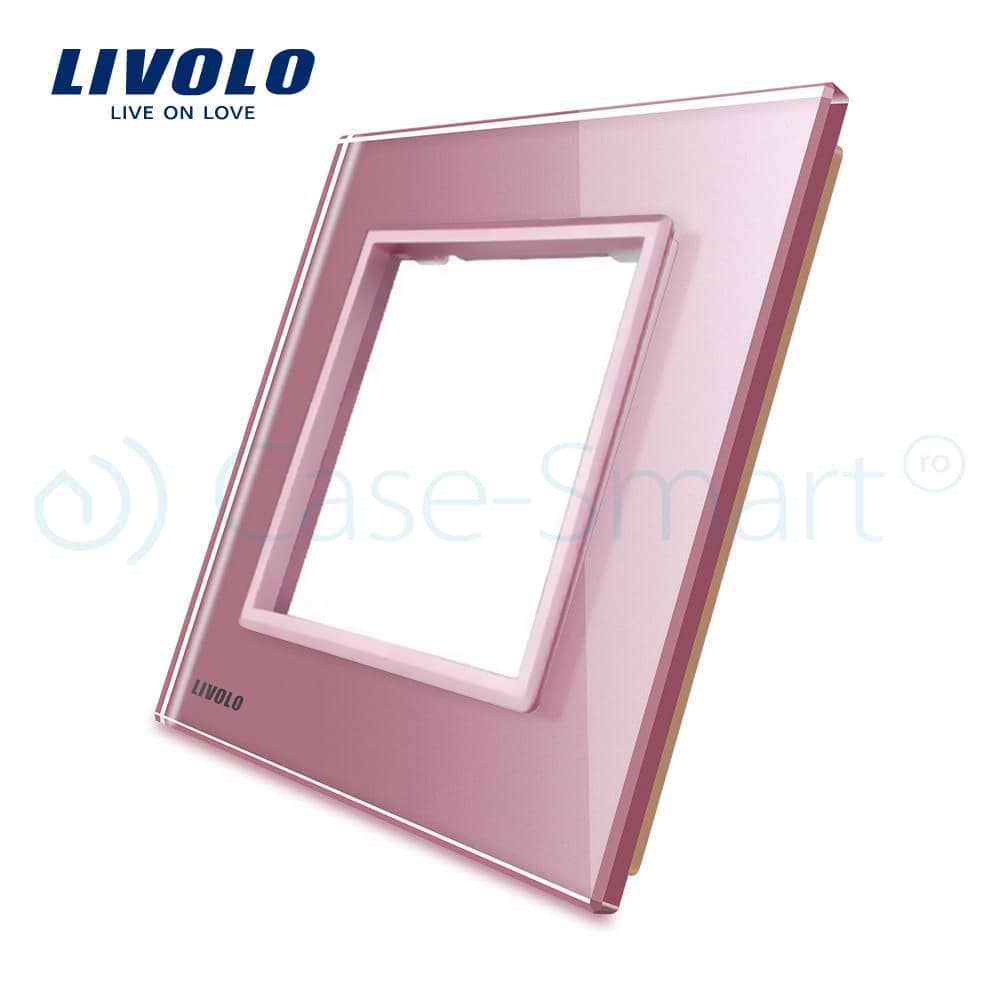 Rama priza simpla Livolo din sticla — imaginea 2
