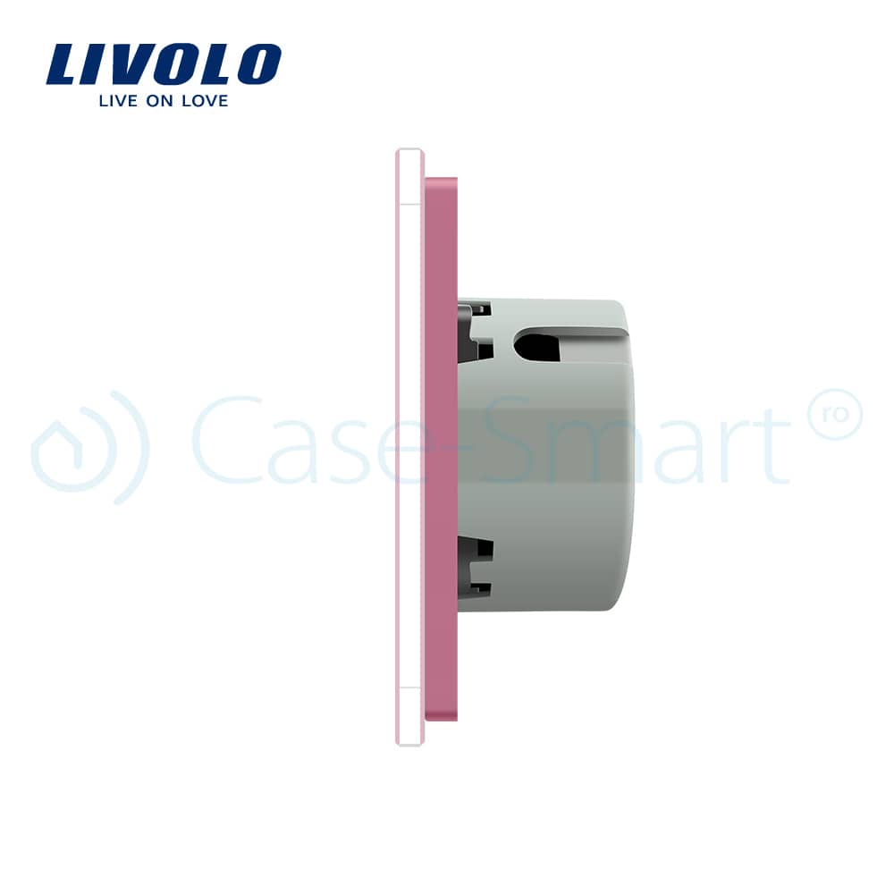 Intrerupator simplu + simplu cu touch Livolo din sticla — imaginea 2