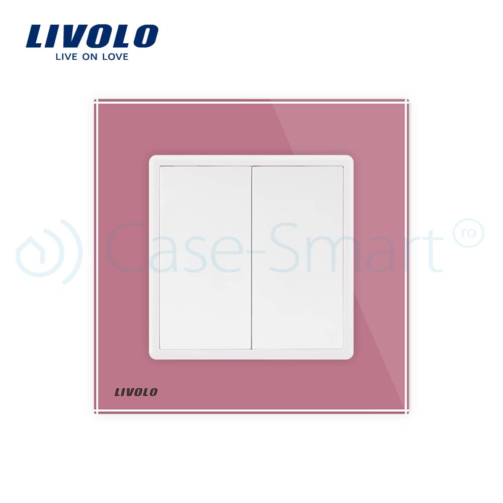 Priza blank/goala Livolo cu rama din sticla — imaginea 2