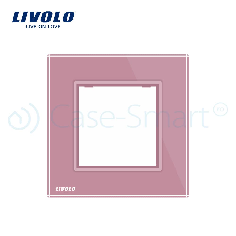 Rama priza simpla Livolo din sticla — imaginea 3
