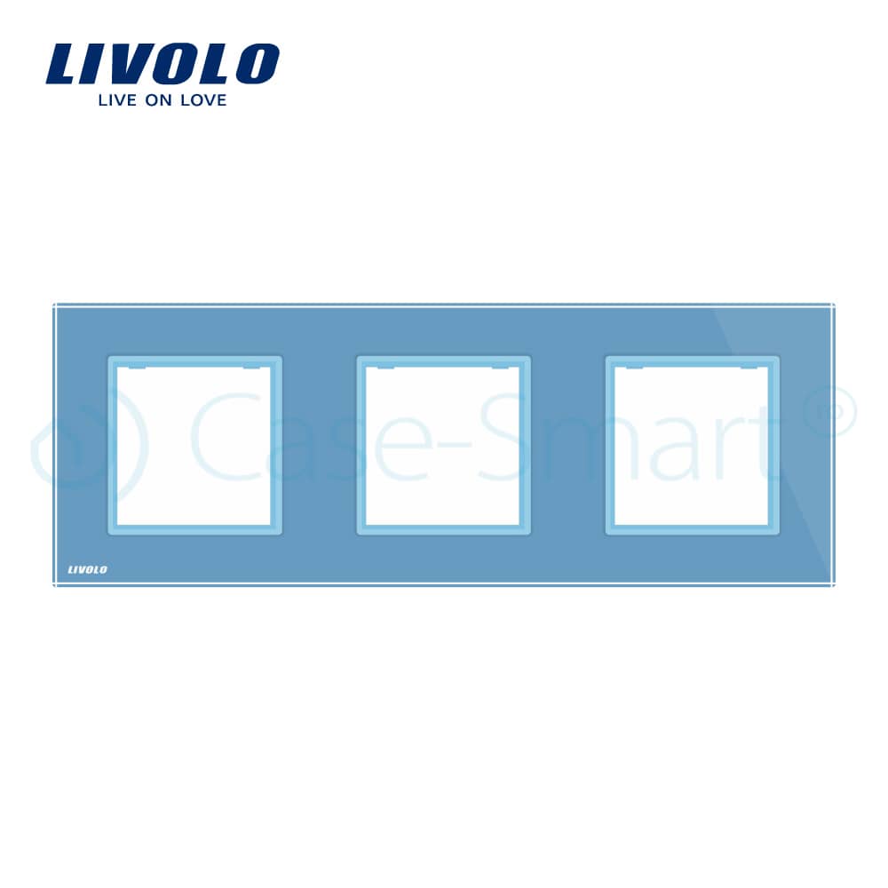 Rama priza tripla Livolo din sticla — imaginea 3