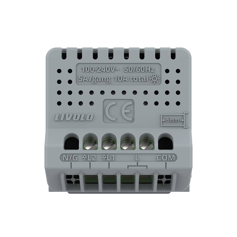 Modul intrerupator dublu wireless cu touch LIVOLO — imaginea 3