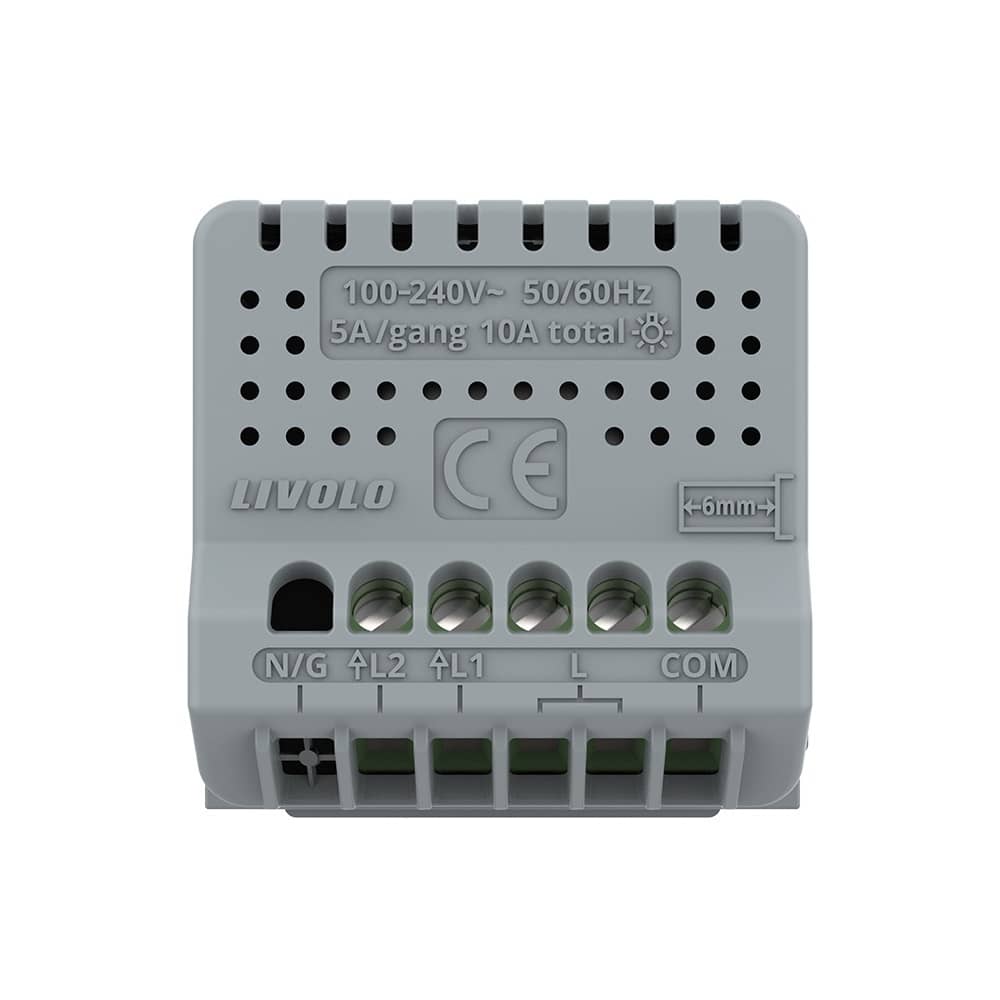 Modul Intrerupator Dublu Cap Scara / Cruce cu Touch LIVOLO — imaginea 4