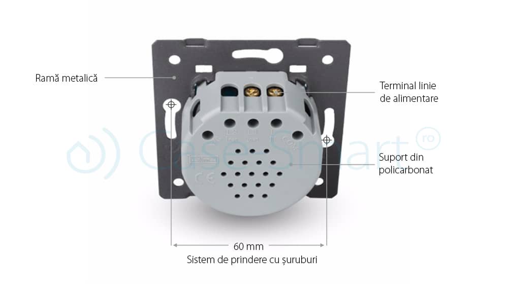 Modul intrerupator simplu cu timer si touch LIVOLO — imaginea 3