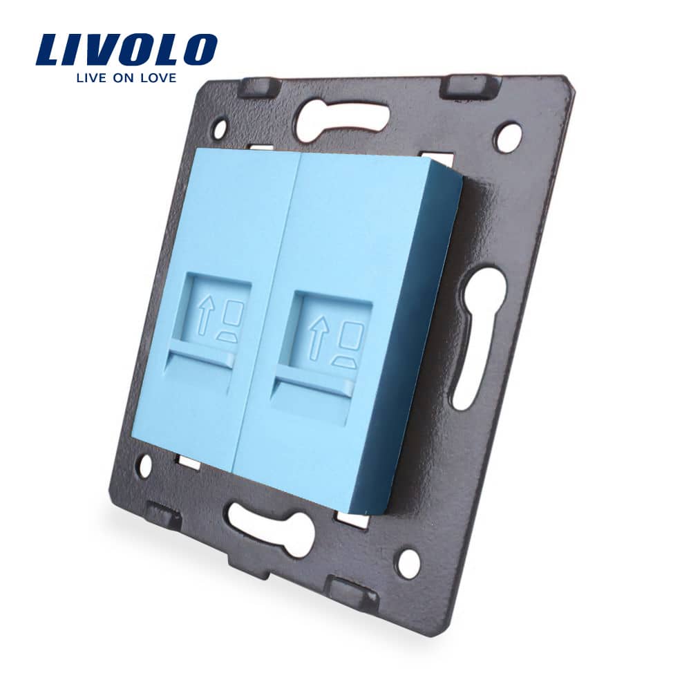 Priza dubla internet Livolo — imaginea 1